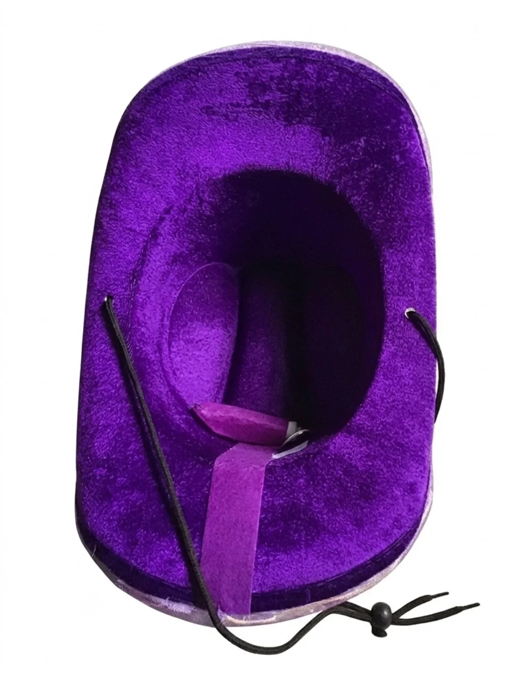 Light Up Cowboy Hat Purple Velvet Bling LED Sequin Festival Party Club NWOT